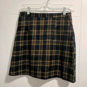 Yesstyle Opis-Plaid Mini A-line skirt
